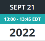 Image: Sept 21, 13:00 to 13:45 EDT