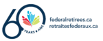 NatAsoFedRet_60th_Logo_Horizontal_Colour_EN-FR_1000 px-01 National Association of Federal Retirees logo - 60th anniversary edition