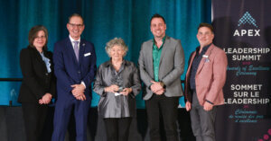 Photo of Public Service Citation award recipient with guests